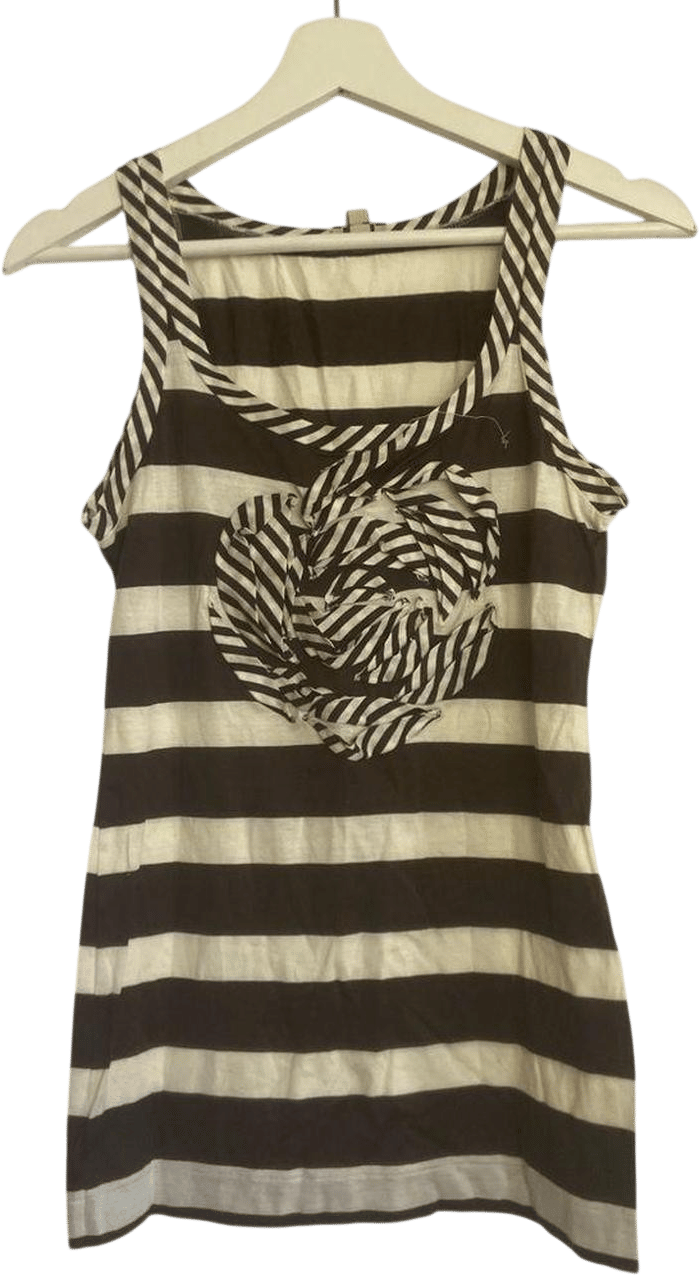 Cop Copine Striped Heart Tank Top