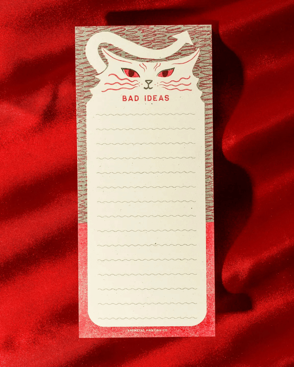 Bad Ideas Cat Notepad