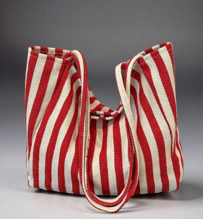A cute striped bag