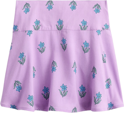 Girls' Block-Print Skort