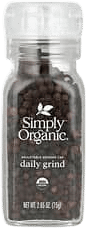 Simply Organic, Daily Grind, Black Peppercorn, 2.65 oz (75 g)