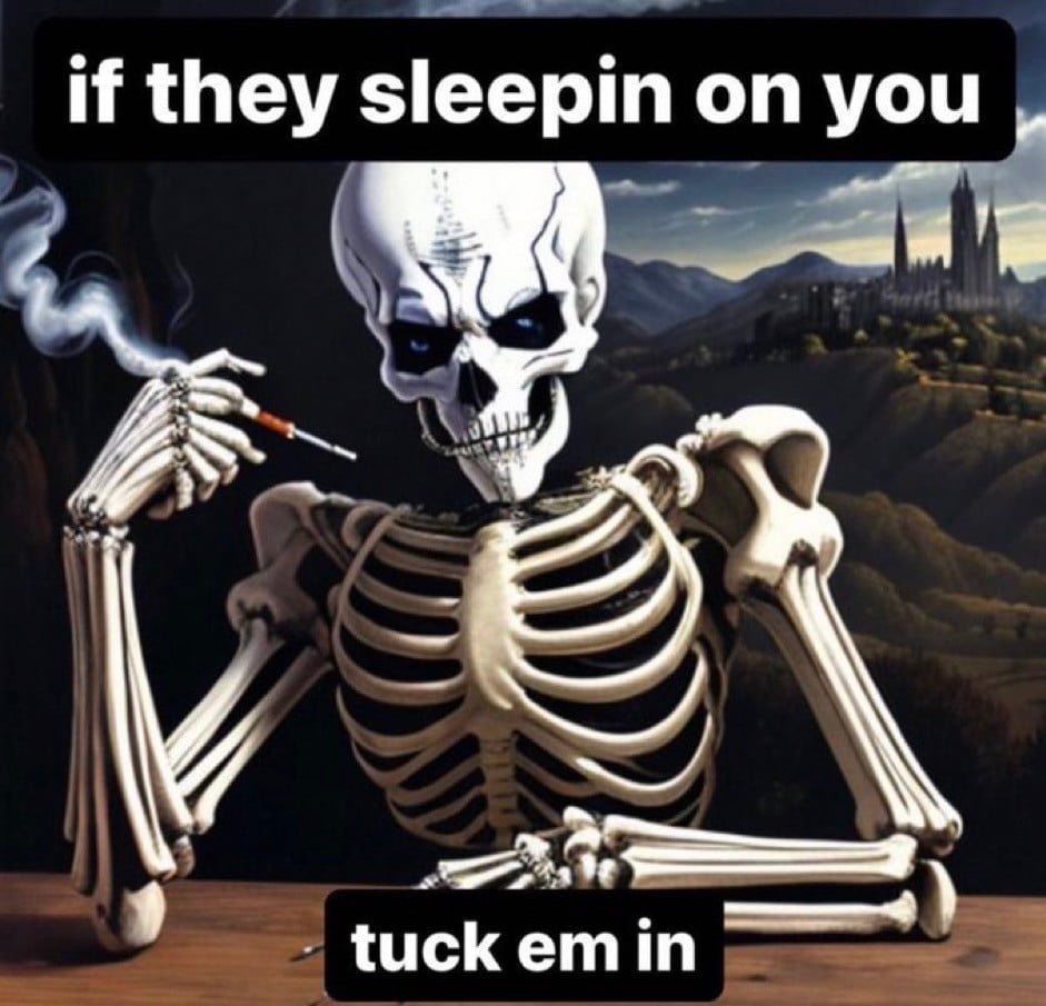 If they sleeping on you