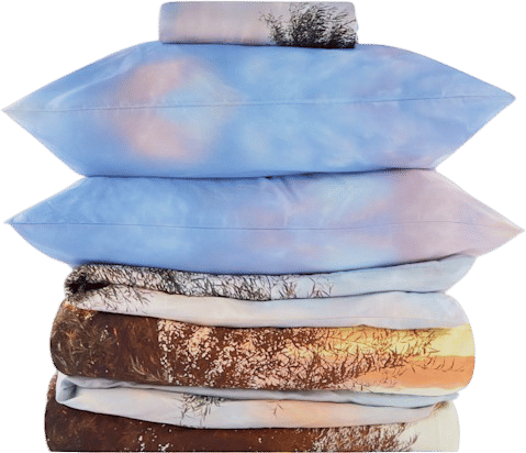 Multicolor Nº71 Baltic Sea Sunset Bedding Set