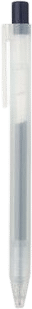 Muji Black Smooth Retractable Gel Pens - 0.5mm