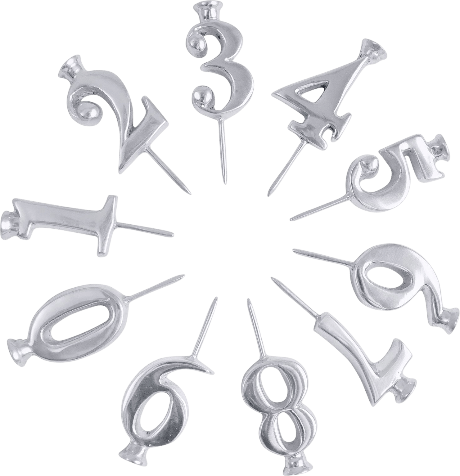 Mariposa Number Candle Holder Set