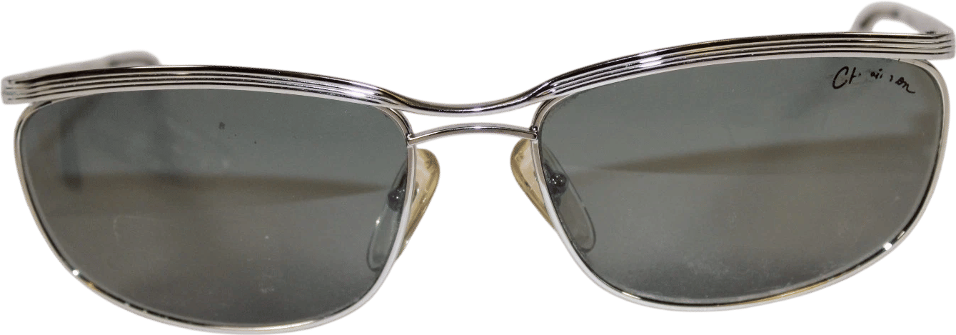 Vintage Chevignon Silver Metal Sunglasses (Made in France)