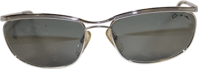 Vintage Chevignon Silver Metal Sunglasses