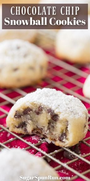Chocolate Chip Snowball Cookies