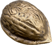 antique brass walnut nutcracker