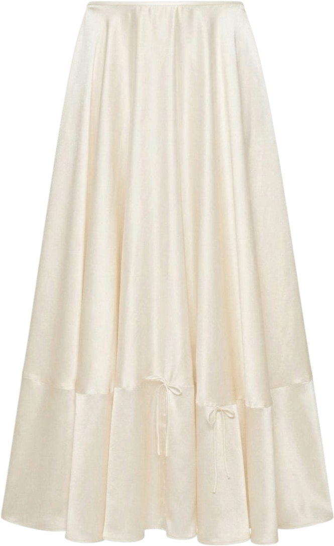 Cream Silkie Ana Skirt