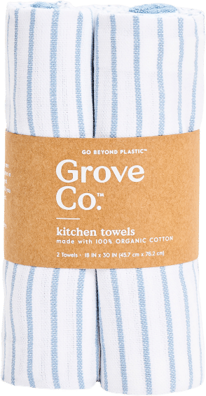 Grove Co. - Organic Cotton Striped Kitchen Towels