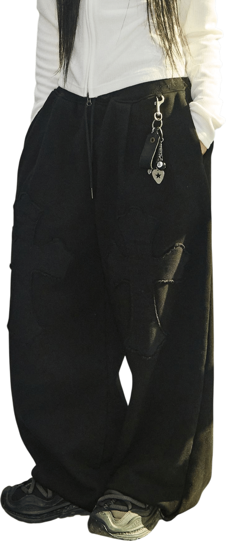 Cross Applique Sweatpants