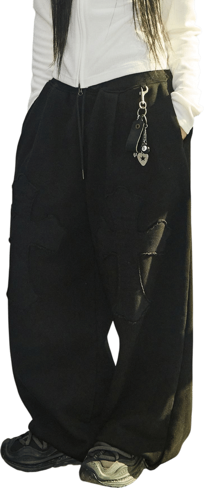 Cross Applique Sweatpants