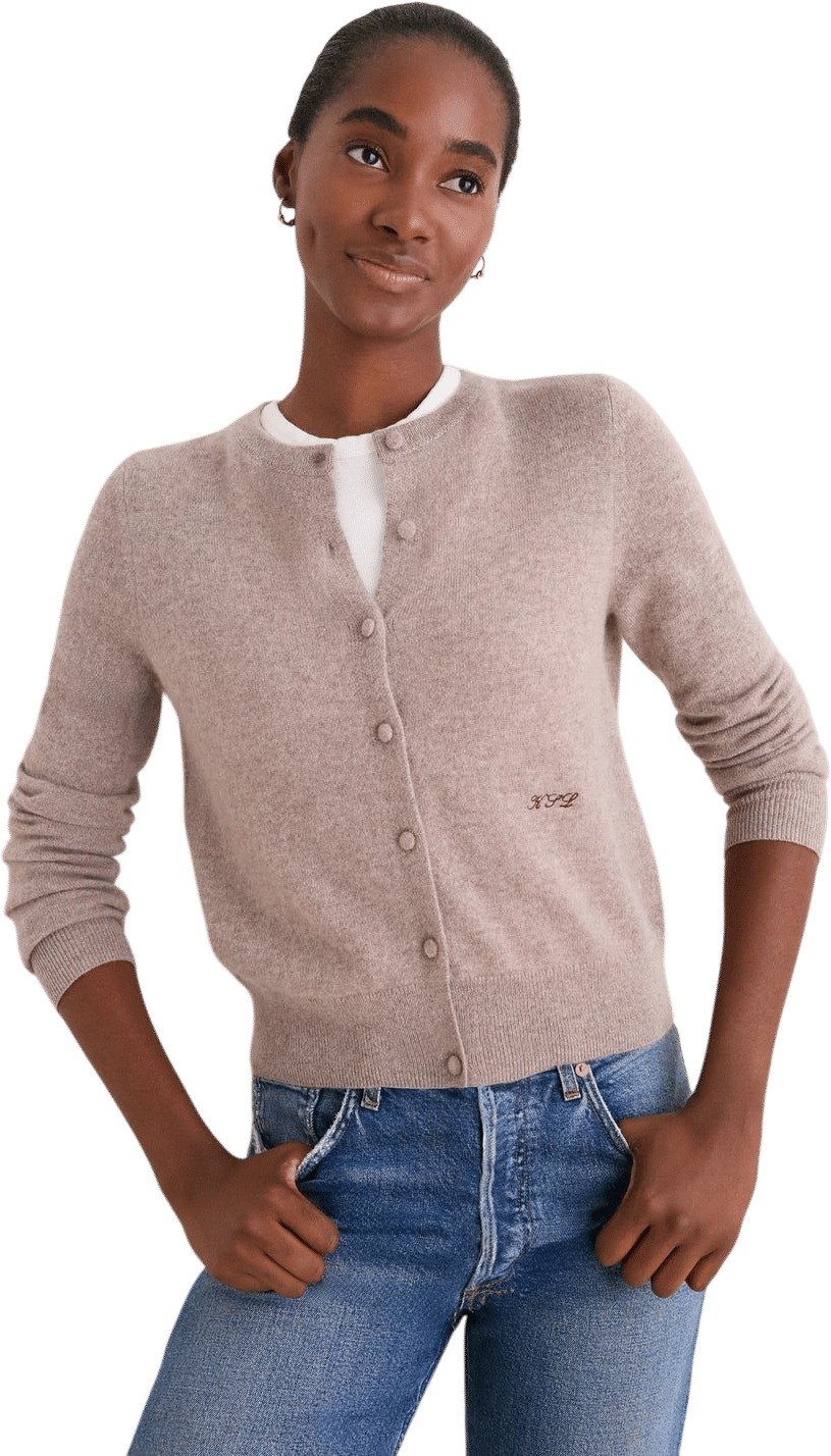Cashmere Riley Cardigan - Wheat (Tuckernuck)