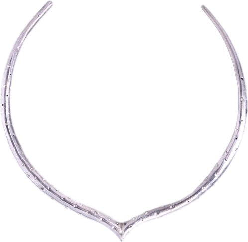 Sterling Silver Modernist Choker Necklace | Khata Space