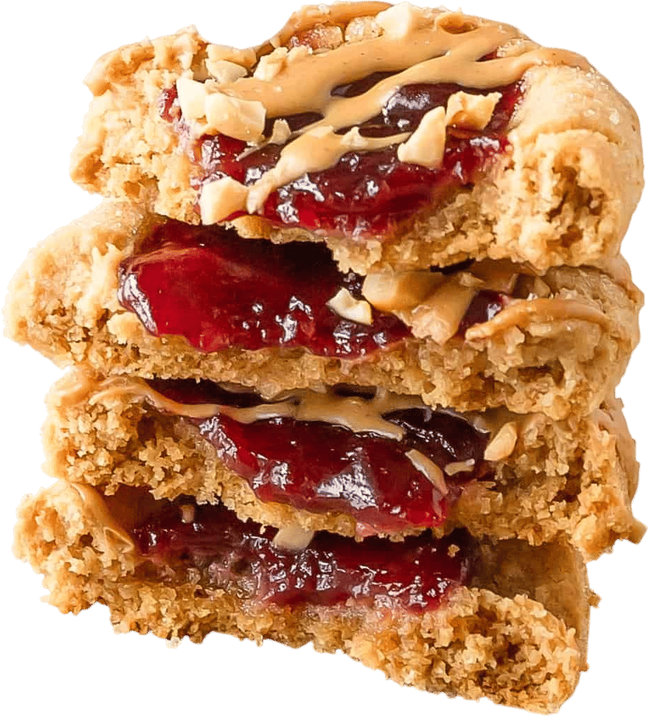 Peanut Butter and Jelly Cookies