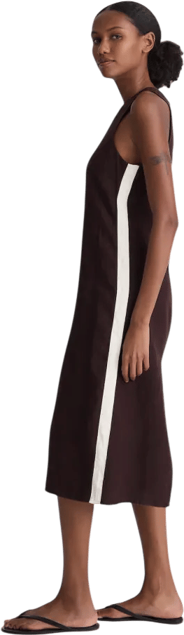 The Elena Midi Dress in 100% Linen