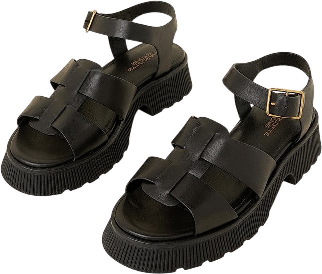 Henny Fisherman Sandal, Black