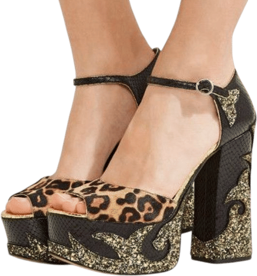 Marc Jacobs Runway Adriana Leopard Platform Sandal