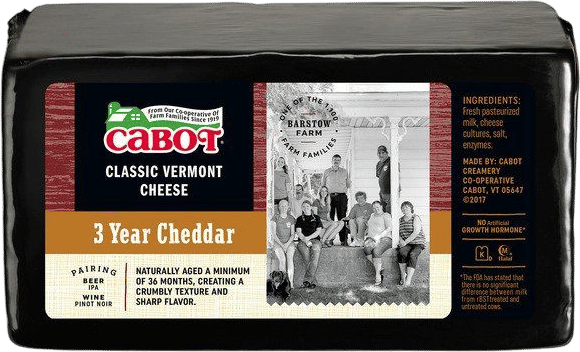 Cabot 3-year cheddar brick