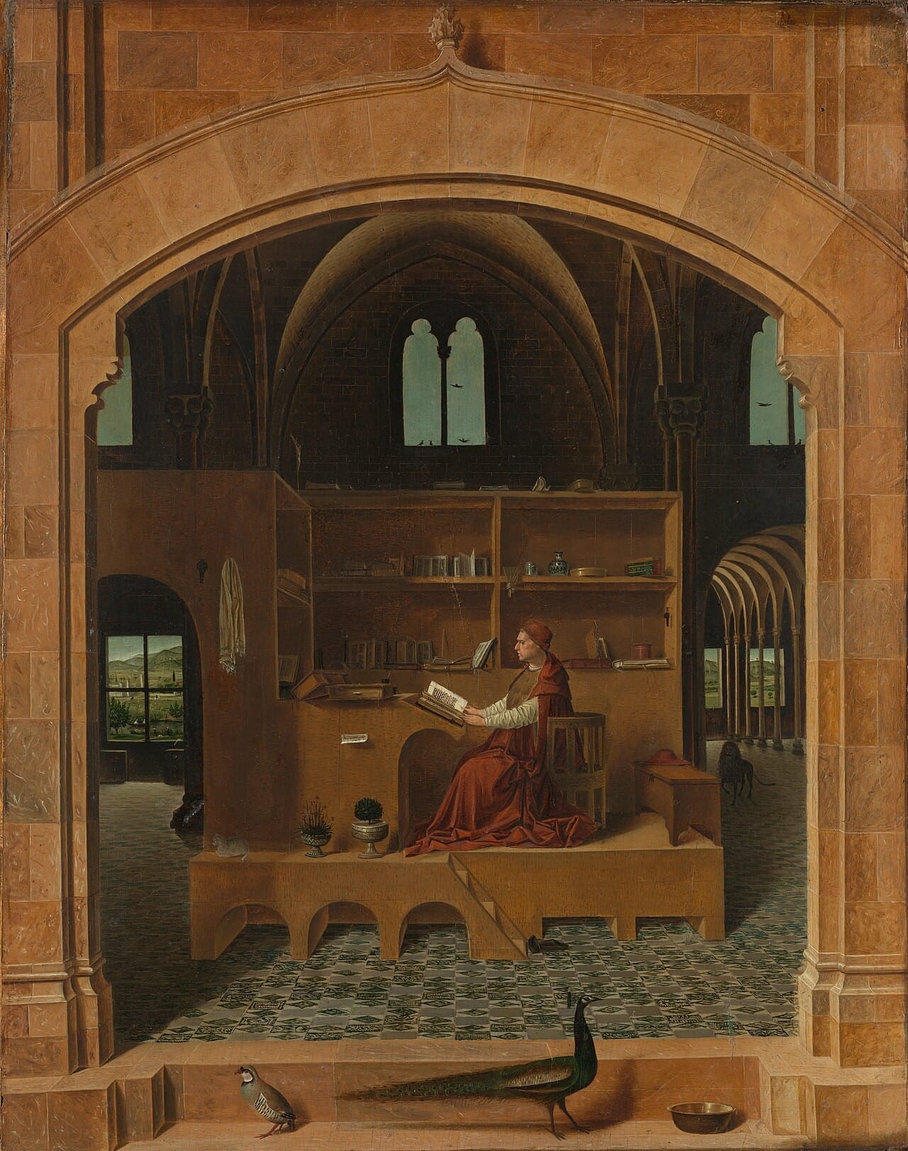 Antonello da Messina’s “Saint Jerome in his Study” at the National Gallery in London
