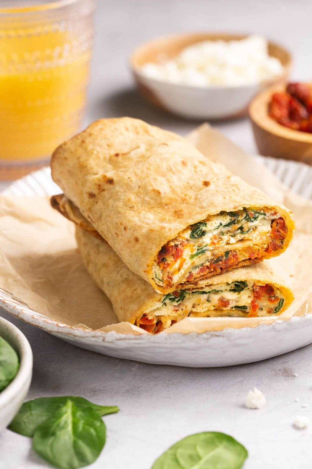 Copycat Starbucks Spinach Feta Wrap