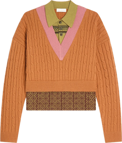 Layered Wool Sweater