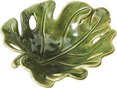 Monstera Stoneware Trinket Dish