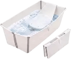 Stokke Flexi Bath Portable Baby Bathtub Bundle