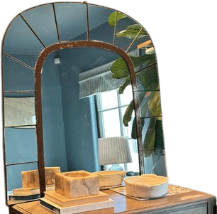 Antique Handmade Arched Mirror