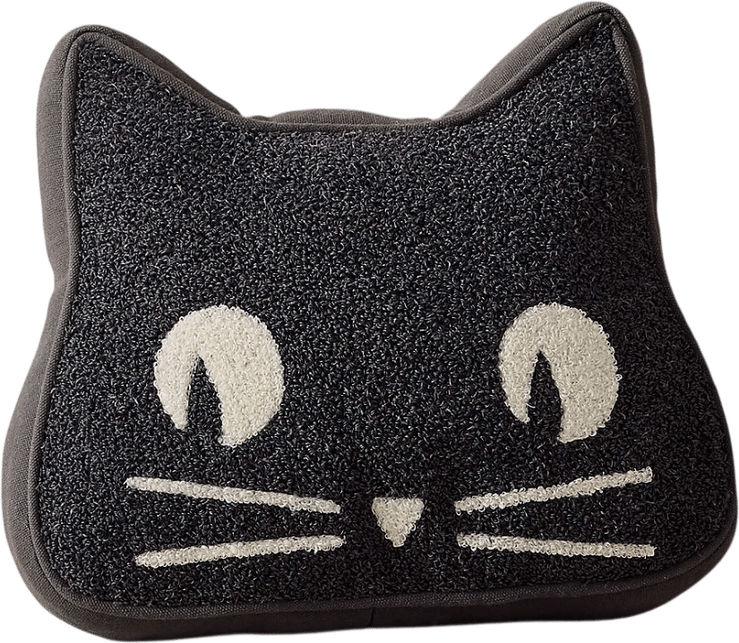 Cat Shaped Throw Pillow