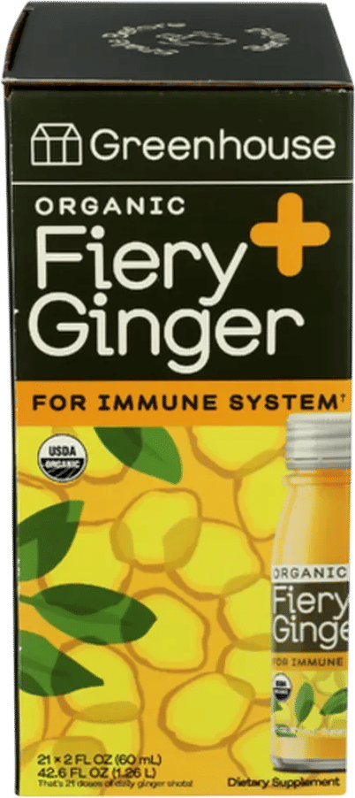 box of organic ginger shots