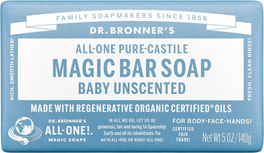 Baby Unscented Pure-Castile Bar Soap