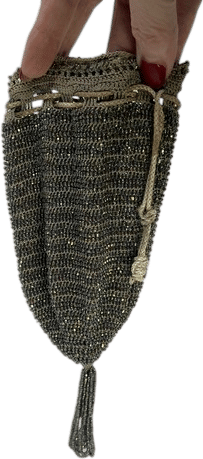 Vintage Victorian Beaded Drawstring Purse