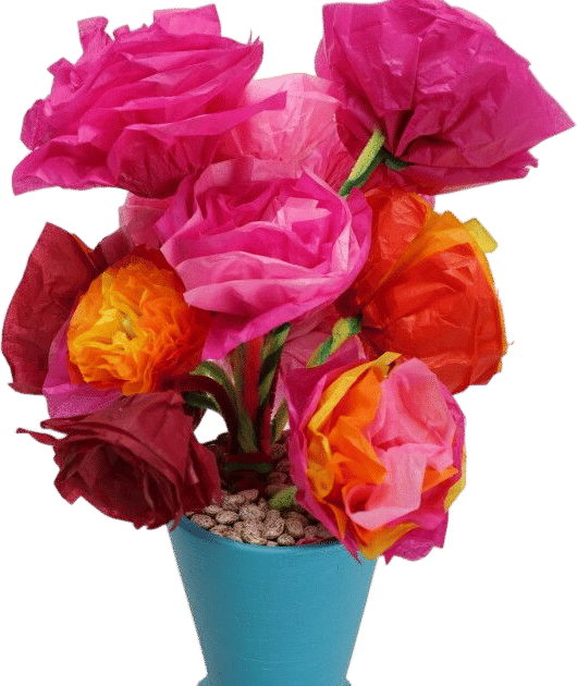 DIY Tissue Paper Flowers