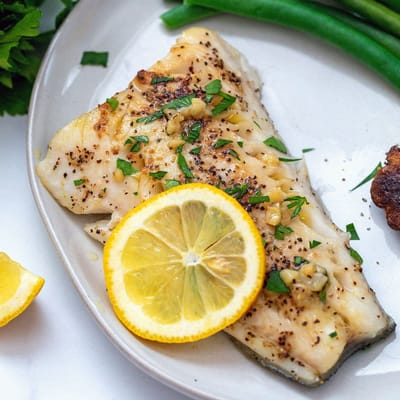 Sablefish with Lemon Garlic Butter Sauce Recipe