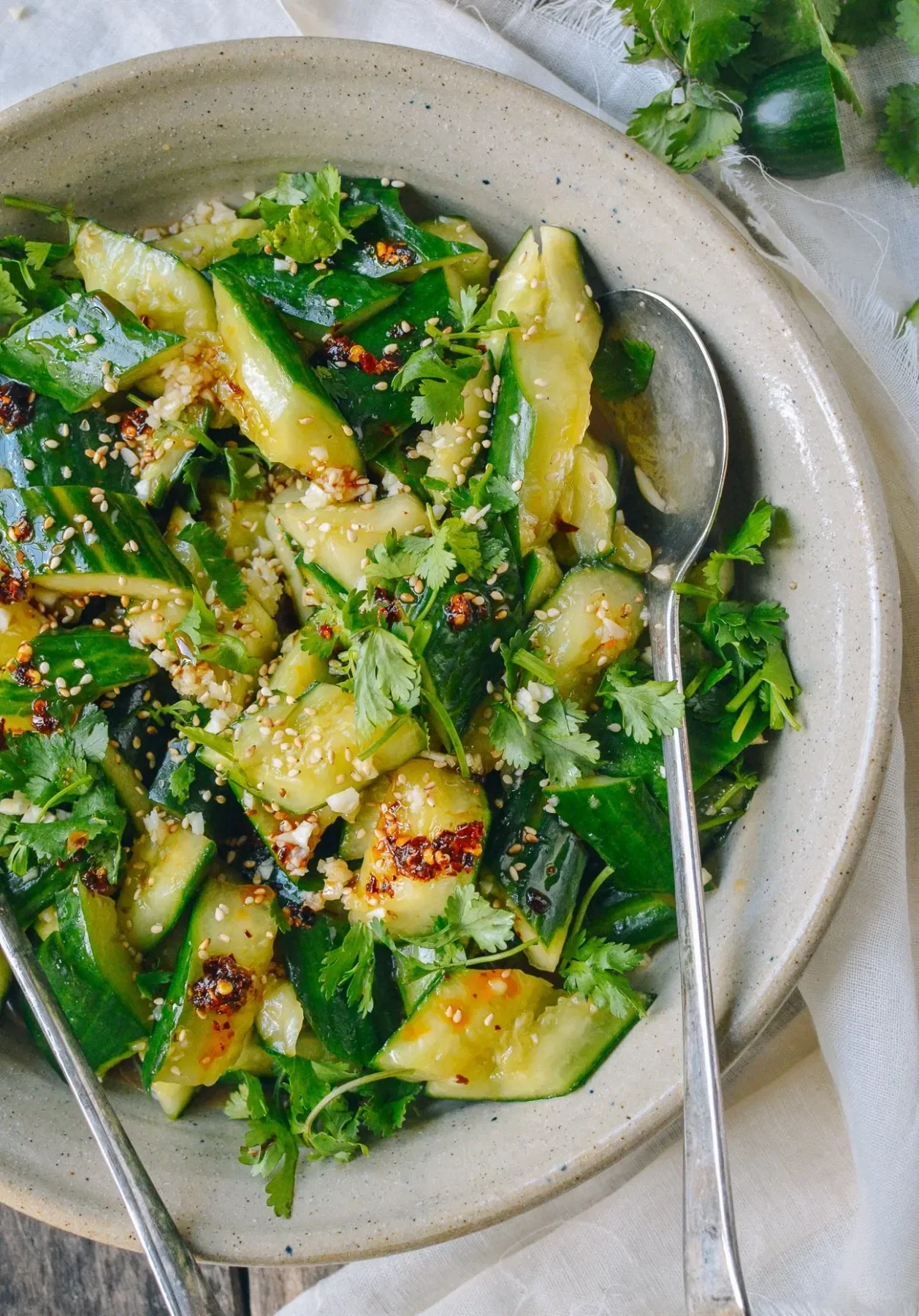 Smashed Asian Cucumber Salad Recipe