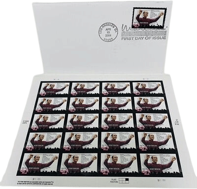 Henry Mancini Pink Panther Stamps Sheet (2003)