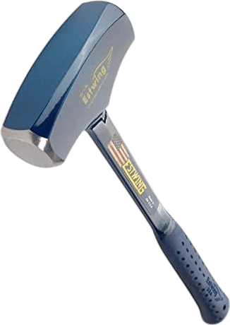 ESTWING BIG BLUE Drilling/Crack Hammer - 4-Pound Long Handle Sledge with Forged Steel Construction & Shock Reduction Grip - B3-4LBL