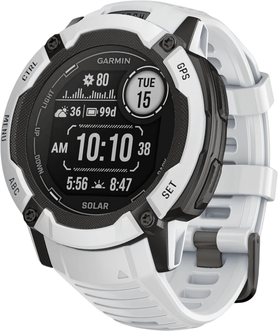 A rugged watch (like my Garmin Instinct 2X solar)