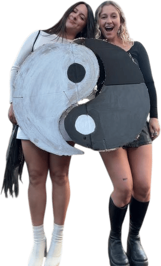 yin & yang costume for 2