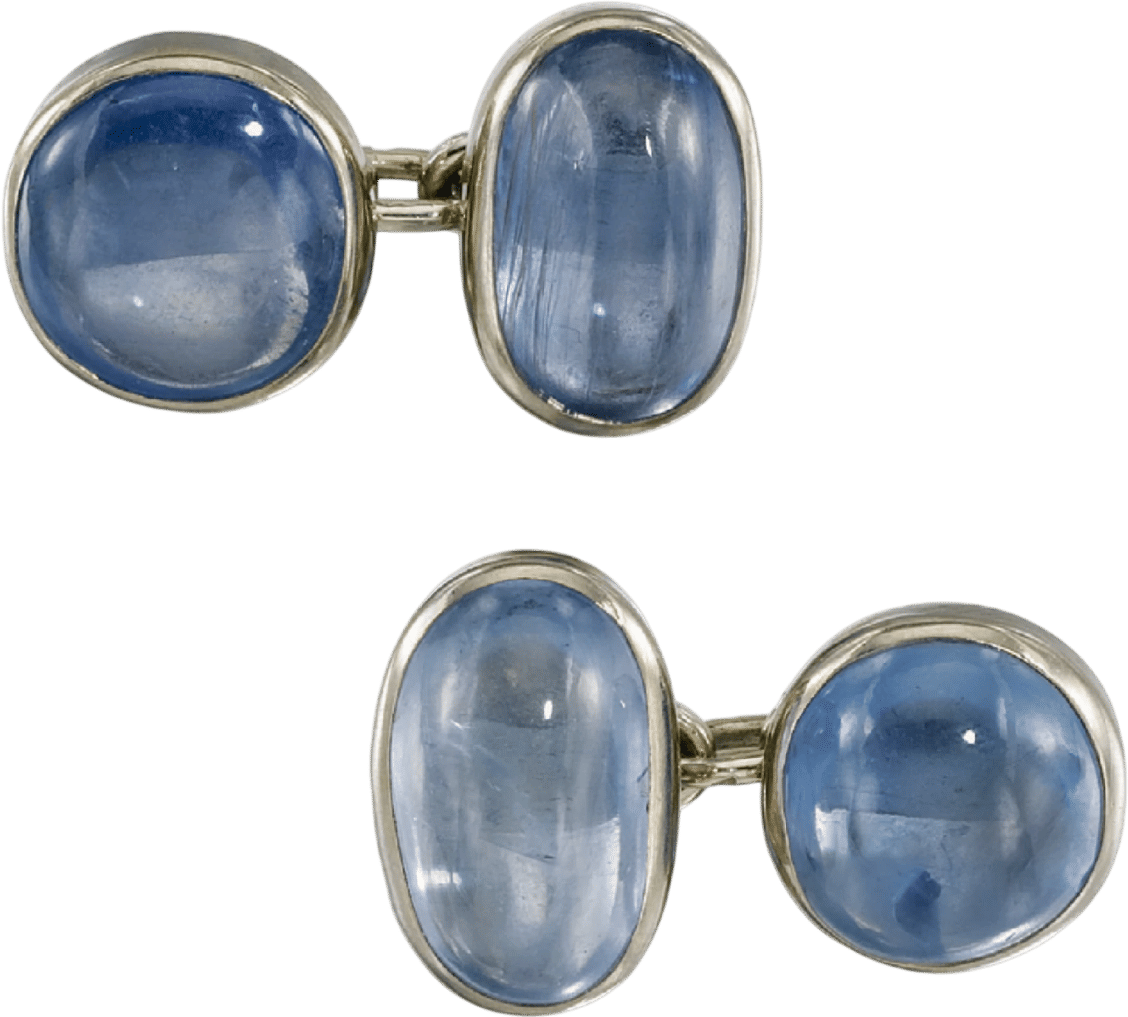 Sapphire Cufflinks and Shirt Studs (1955-1970)