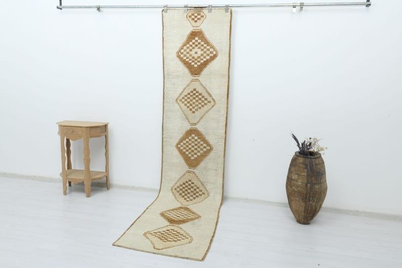 3x10 Ft Handwoven Turkish Oushak Rug (B-2783)
