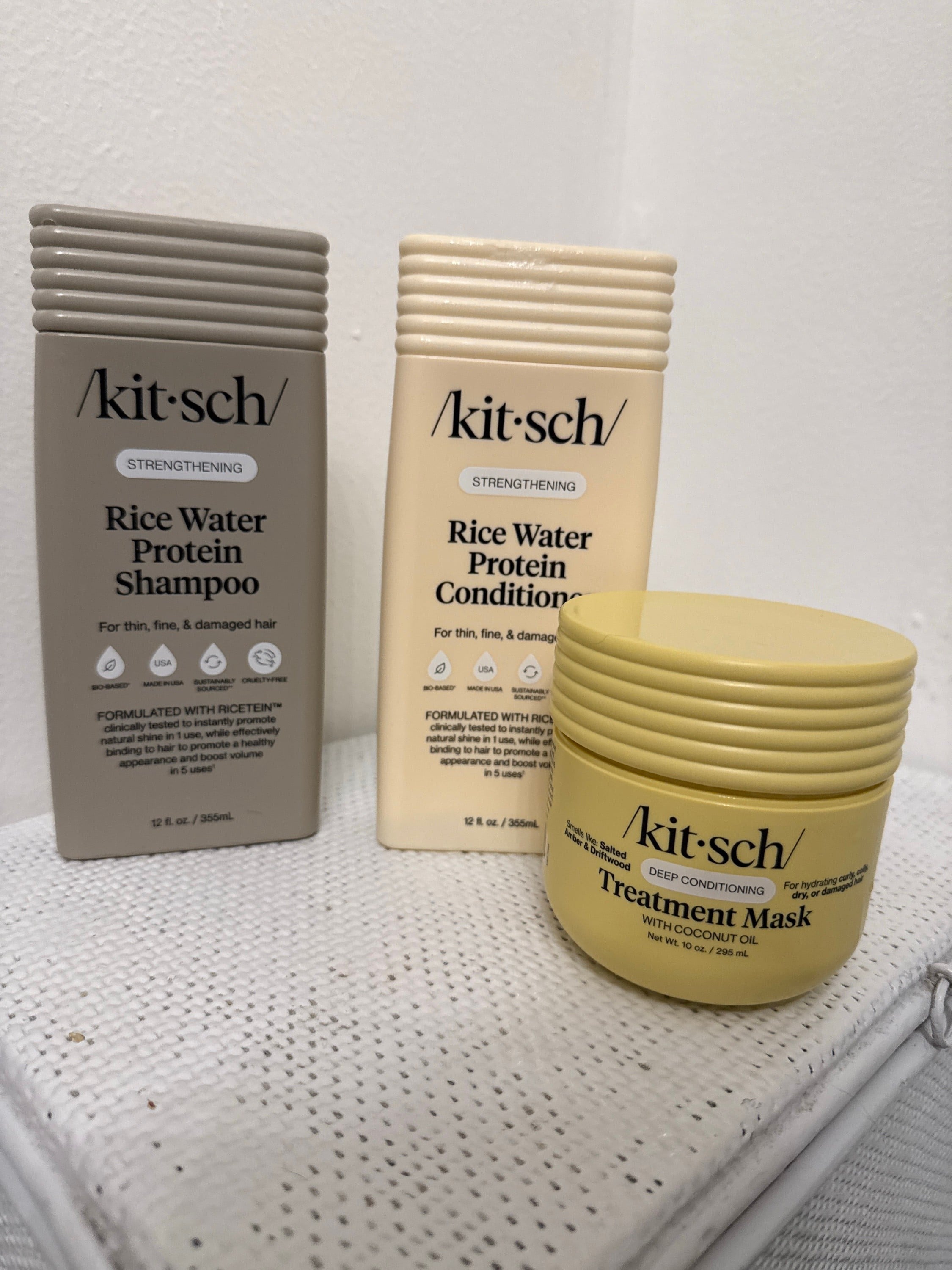 Rice Water Protein Shampoo and Conditioner Set