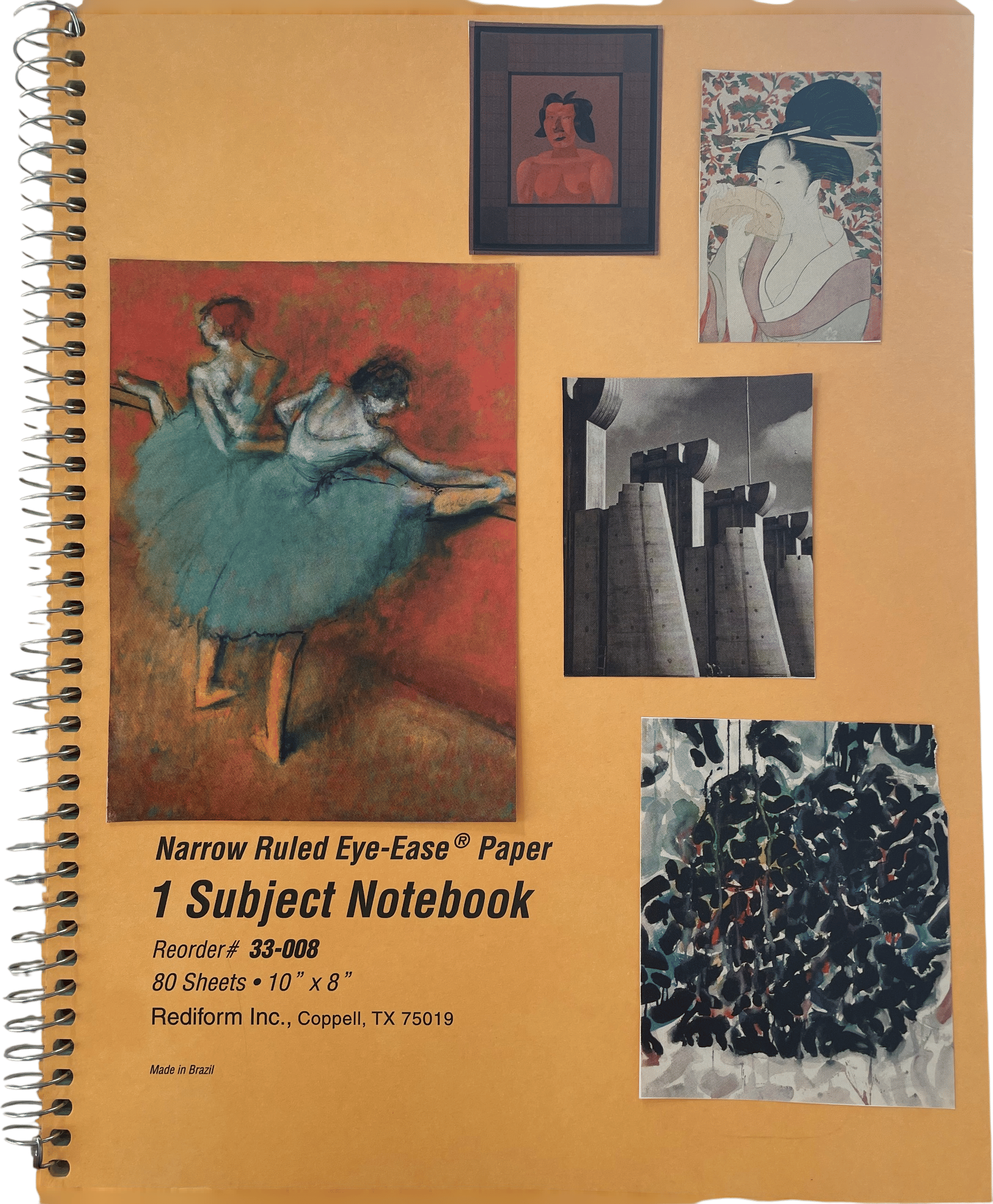 National Brand 1-Subject Notebook with "Eye-Ease" paper