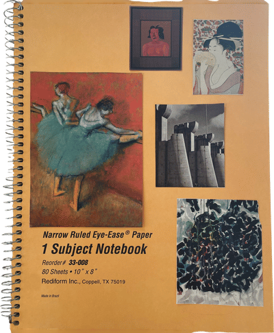National Brand 1-Subject Notebook with Eye-Ease Paper
