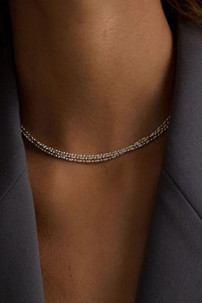 Triple Strand Beaded Necklace