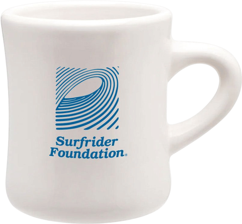 Vintage Surfrider Logo Diner Mug