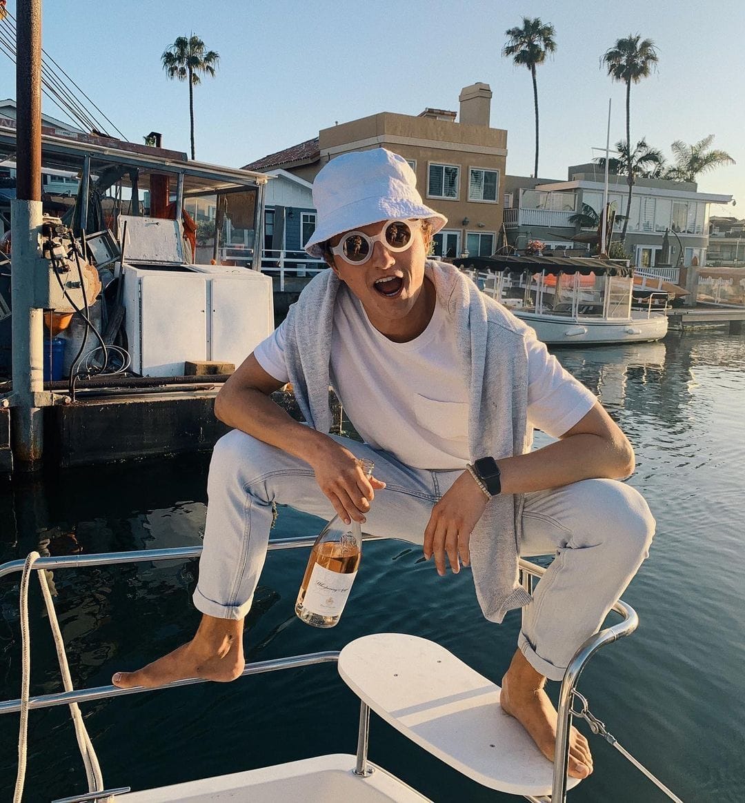 taking the boat to work
