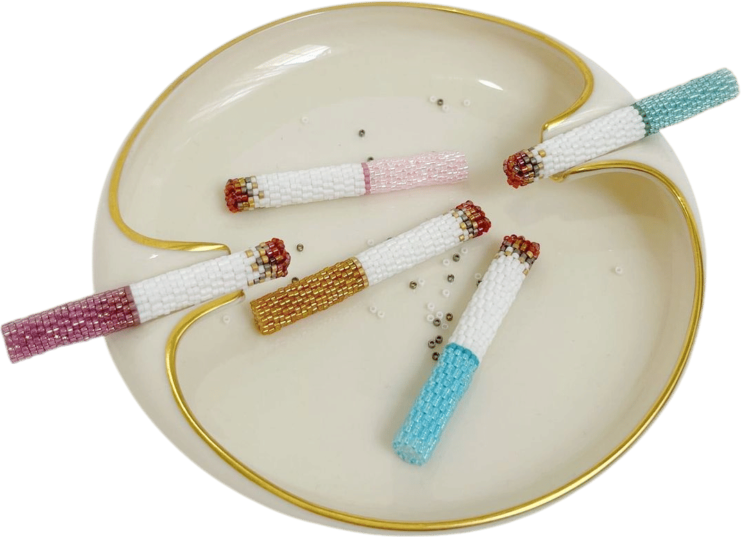 Colorful Beaded Cigarettes